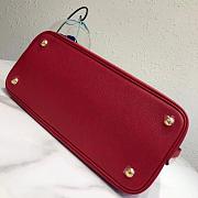 Prada Top Handle Tote Bag Red/Black 1BG148 Size 33 × 24 × 14.5 cm - 3