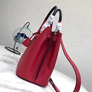 Prada Top Handle Tote Bag Red/Black 1BG148 Size 33 × 24 × 14.5 cm - 4