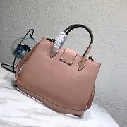 PRADA Top Handle Tote Bag Power Pink/Black 1BG148 33 × 24 × 14.5 cm - 5