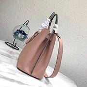 PRADA Top Handle Tote Bag Power Pink/Black 1BG148 33 × 24 × 14.5 cm - 3