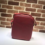 Gucci Print Shoulder Bag Leather Red 523591 Size 21 x 25.5 x 8 cm - 4