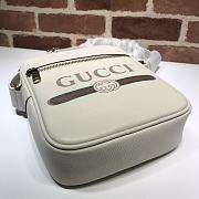 Gucci Print Shoulder Bag Leather White 523591 Size 21 x 25.5 x 8 cm - 6