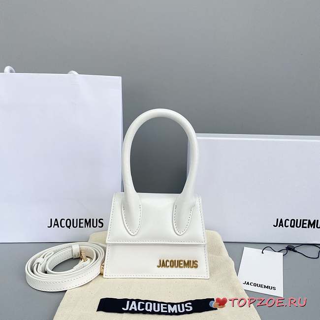 JACQUEMUS CHIQUITO NOEUD WHITE Mini SIZE 12 CM - 1