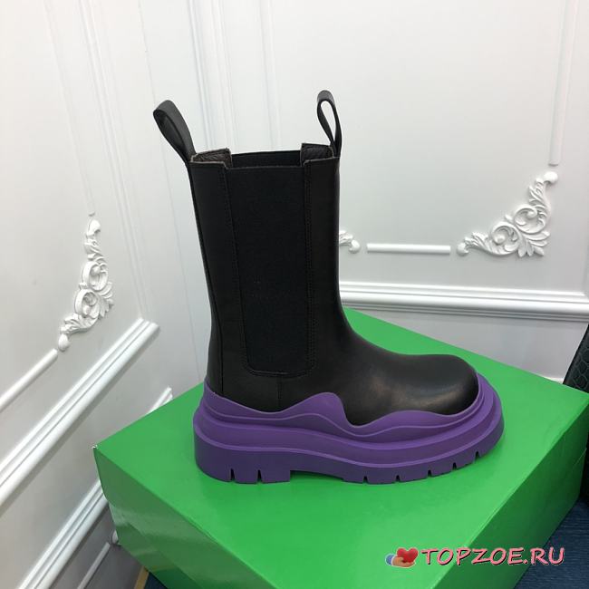 BOTTEGA VENETA Tire Black/Plum - 1