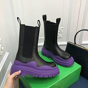 BOTTEGA VENETA Tire Black/Plum - 5