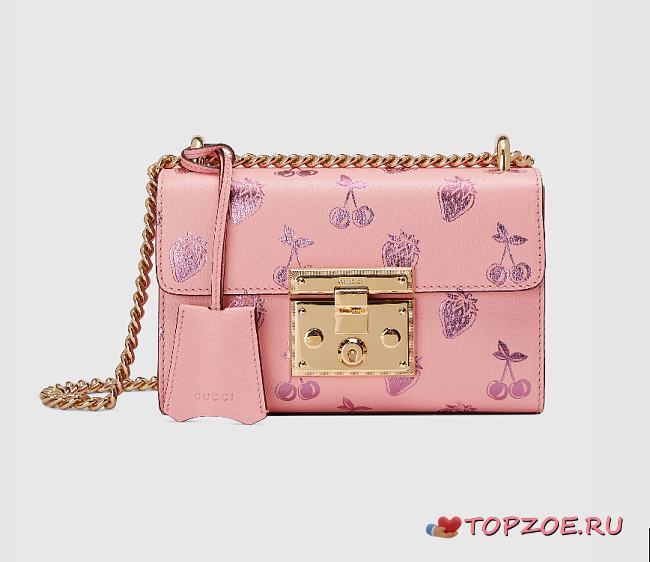 GUCCI PADLOCK VALENTINESDAY HANDBAG 20CM - 1