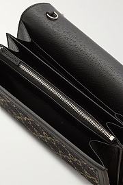 GUCCI Dionysus leather-trimmed denim-jacquard SHOULDERBAG BLACK 20CM - 3