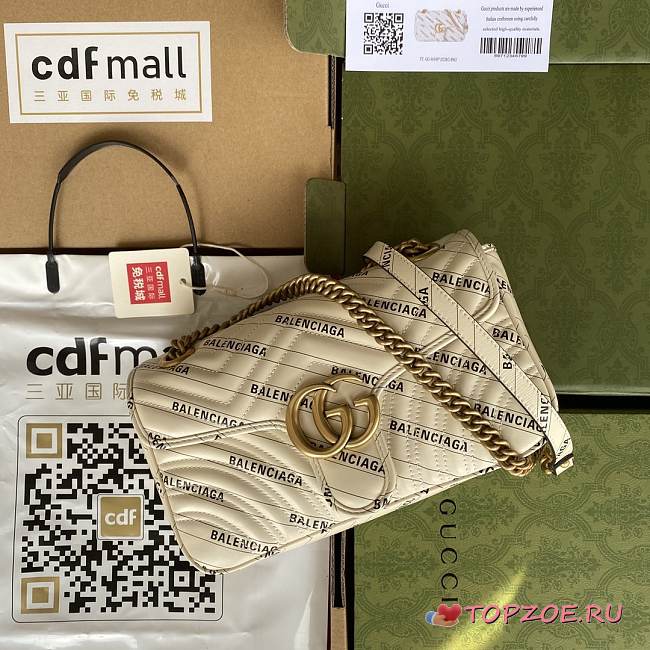 Gucci GG Marmont The Hacker Project WITHE Bag 26CM - 1