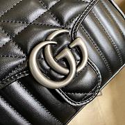 Gucci GG Marmont HANDLEBAG BLACK 21CM - 4