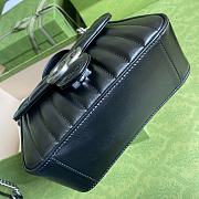 Gucci GG Marmont HANDLEBAG BLACK 21CM - 3