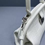 BALENCIAGA Editor leather White tote bag 26cm - 5