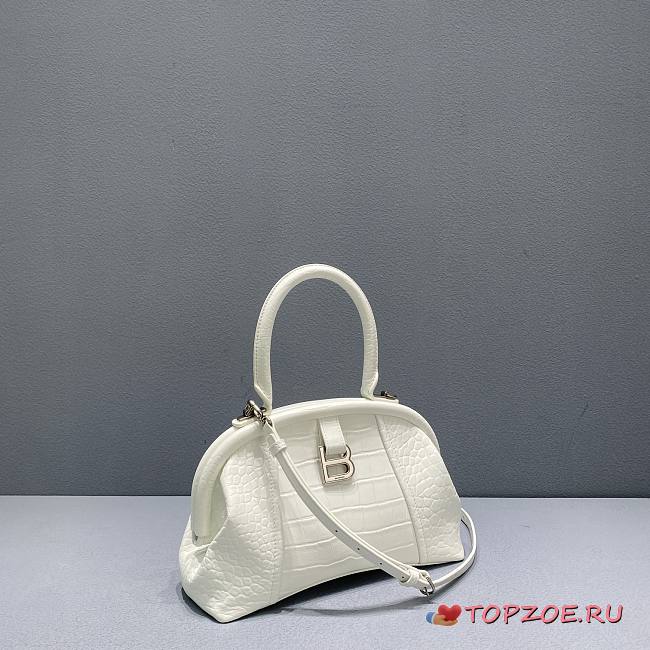 BALENCIAGA Editor leather White tote bag 26cm - 1