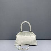 BALENCIAGA Editor leather White tote bag 26cm - 6
