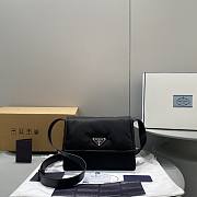 PRADA Small padded Re-Nylon BLACK shoulder bag 23.5CM - 1