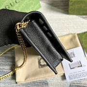 Gucci GG wallet with chain White and Black 19cm - 6
