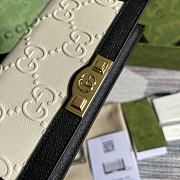 Gucci GG wallet with chain White and Black 19cm - 3