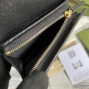 GG card case wallet White and Black 11cm - 5