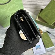 GG card case wallet Blue 11cm - 5