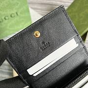 GG card case wallet Blue 11cm - 3