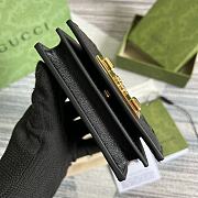GG card case wallet Black 11cm - 6