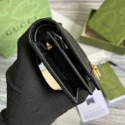 GG card case wallet Black 11cm - 5