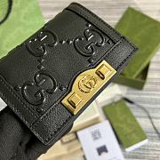 GG card case wallet Black 11cm - 3