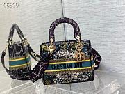 DIOR MEDIUM LADY D-LITE Zodiac Blue BAG 24cm - 4
