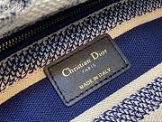 DIOR MEDIUM LADY D-LITE Canvas of Jouy Blue BAG 24cm - 6
