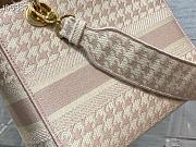 DIOR MEDIUM LADY D-LITE Pink and white Bag 24cm - 4