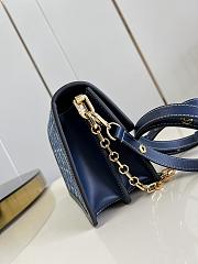 LV Dauphine Denim M59631 Navy Blue MM 25CM - 2