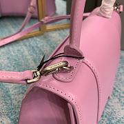BALENCIAGA HOURGLASS SMALL TOP HANDLE BAG CROCODILE PINK SIZE 23CM - 2