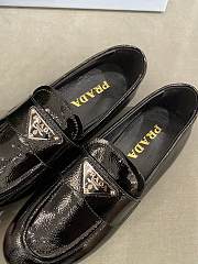 PRADA Unlined brushed leather loafers BLACK - 6