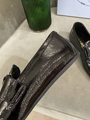 PRADA Unlined brushed leather loafers BLACK - 4