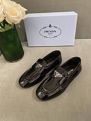PRADA Unlined brushed leather loafers BLACK - 3