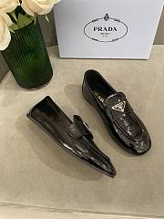 PRADA Unlined brushed leather loafers BLACK - 2