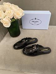PRADA Unlined brushed leather mules BLACK - 2