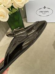 PRADA Unlined brushed leather mules BLACK - 3