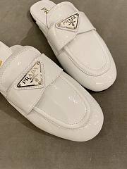 PRADA Unlined brushed leather mules WHITE - 2