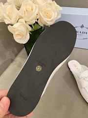 PRADA Unlined brushed leather mules WHITE - 6