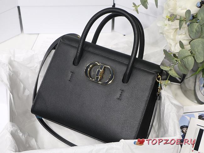 DIOR 30 MONTAIGNE HANDBAG Black 25cm - 1