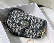 DIOR MEIDUM BOBBY BAG BLUE OBLIQUE SIZE 22 CM - 1