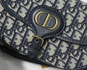 DIOR MEIDUM BOBBY BAG BLUE OBLIQUE SIZE 22 CM - 2
