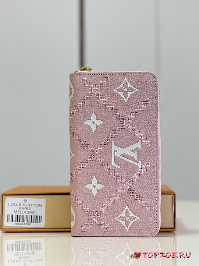 LV ZIPPY WALLET M81141 PINK 19.5CM - 1