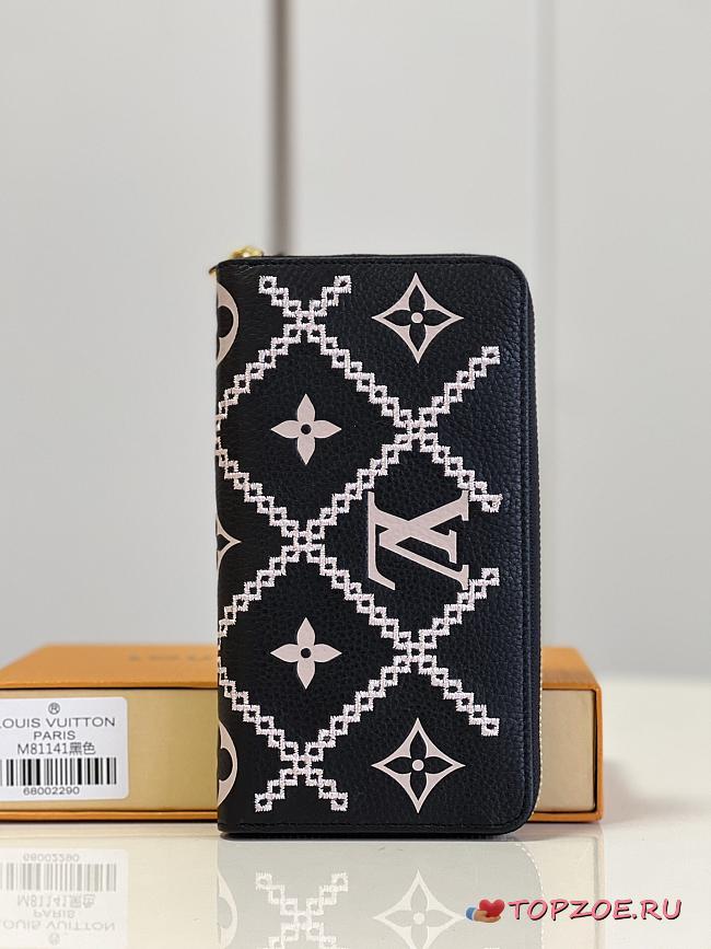 LV ZIPPY WALLET M81141 BLACK 19.5CM - 1