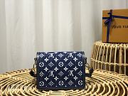 LV Dauphine Denim M59631 Navy Blue PM 20CM - 4