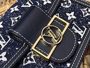 LV Dauphine Denim M59631 Navy Blue PM 20CM - 2