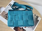 BOTTEGA VENETA CASSETTE BLUE LARGE SIZE30CM - 6