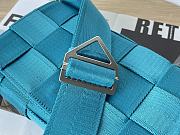 BOTTEGA VENETA CASSETTE BLUE LARGE SIZE30CM - 2