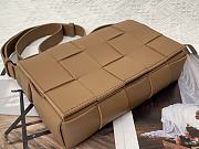 BOTTEGA VENETA CASSETTE BROWN MEDIUM SIZE23CM - 6