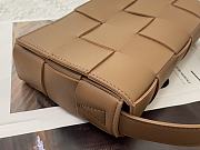 BOTTEGA VENETA CASSETTE BROWN MEDIUM SIZE23CM - 4